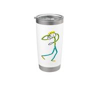 Shot Put Stickman Gobelet isotherme en acier inoxydable double paroi