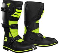 Shot Race 2 Bottes de motocross, noir-jaune, taille 45 pour homme