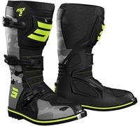 Bottes cross SHOT RACE 2 KID CAMO camo gris-jaune fluo 34