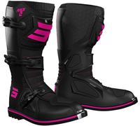 Bottes cross SHOT RACE 2 KID noir-rose 34