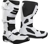 Shot Race 4 Bottes de motocross, Blanc/Noir, Taille 39