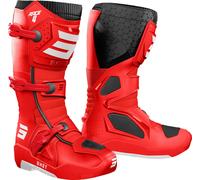 Shot Race 4 Bottes de motocross, Rouge, Taille 43