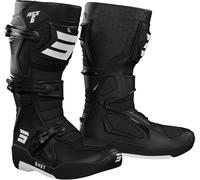 Shot Race 6 Bottes de motocross, Noir/Blanc, Taille 43
