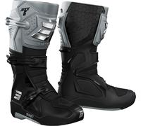 Shot Race 6 Bottes de motocross, noir-gris, taille 43 pour homme