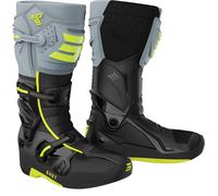 Shot Race 8 Bottes de motocross, noir-gris-jaune, taille 40 pour homme