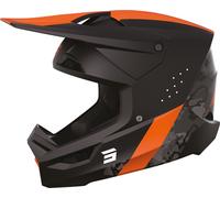 Shot Race Camo Casque de motocross, noir/orange néon, Taille S (55/56)