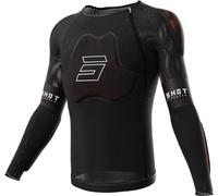 Shot Race D3O Chemise de protection, noir, Taille XL
