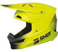 Shot Race Draw Casque de motocross, Jaune néon, Taille M (57/58)
