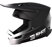 Shot Race Draw Casque de motocross, noir-blanc, taille M pour homme