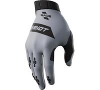 Shot Race Gants de motocross, noir-gris, taille XL pour homme