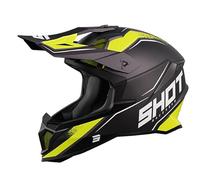 SHOT RACE GEAR Casque Lite Prism Black Neon Yellow Matt