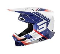 SHOT RACE GEAR Casque Motocross Furious Mirage Blue Pink Pearly - Casque Moto Tout-Terrain Homologué ECE 22.06 - Ultra Léger 1300 g - Ventilation Optimisée - Intériérieur Lavable - Fermeture Double D