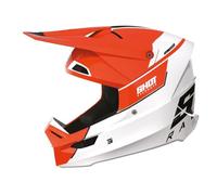 SHOT RACE GEAR Casque Motocross Furious Scope Orange Glossy - Casque Moto Tout-Terrain Homologué ECE 22.06 - Ultra Léger 1300 g - Ventilation Optimisée - Intériérieur Lavable - Fermeture Double D