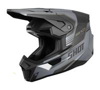 Shot Race Gear – Casque cross Shot Lite – Noir/Gris mat – Taille L