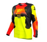 Shot Race Gear Draw Rocket Long Sleeve Jersey Jaune 8-9 Years Enfants