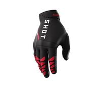 Shot Core Gants de motocross, noir-rouge, taille S M pour homme
