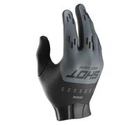 Shot Race Evo Gants de motocross, noir/gris, Taille 9