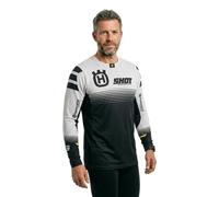 Shot Race Gear Husqvarna Limited Edition 2023 Long Sleeve Jersey Blanc,Gris S Homme