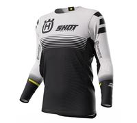 Shot Aerolite Husqvarna Limited Edition Maillot de motocross, noir-blanc, taille M