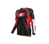 Shot Draw Instinct Maillot de motocross, noir-rouge, taille XS pour homme