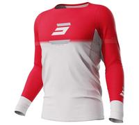 Shot Race Gear Rogue Revolt Long Sleeve Jersey Rouge,Blanc S Homme