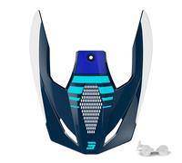 Visière De Casque Shot Race Gear Furious Stadium Bleu Brillant Bleu Brillant
