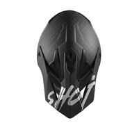 Visière de casque SHOT LITE SOLID CARBON avec vis noir mat-argent