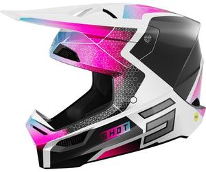 SHOT RACE PHASER Helm glanz schw.-pink-blau S