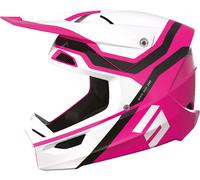 Shot Race Sky Casque de motocross, blanc-rose, taille 2XL pour homme