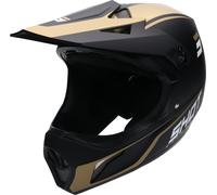 SHOT ROUGE UNITED casque de descente noir mat-or XL