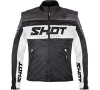 Shot Softshell Lite Veste de motocross, Noir/Blanc, Taille XXL