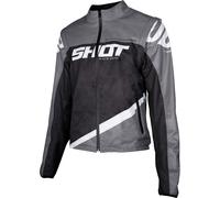 Shot Softshell Lite Veste de motocross, noir/gris, Taille XXL