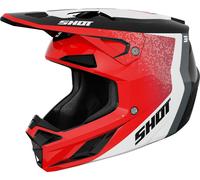 Shot Casque de motocross Speed Hybrid Rouge brillant Taille XL Homme
