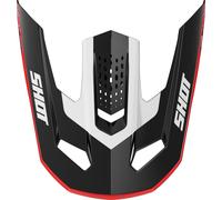 SHOT SPEED HYBRID Helmschild glanz rot