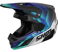 Shot Speed Olymp Casque de motocross pour jeunes, bleu/blanc, Taille Y/S (49/50)