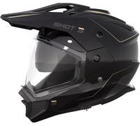 Shot Trek Max Vision Rally Casque d’enduro, noir-brun, taille L pour homme