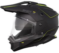 Shot Trek Max Vision Rally Casque d’enduro, noir-jaune, taille L pour homme
