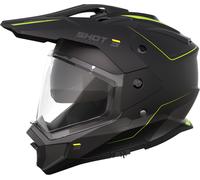 Shot Trek Rally Casque de motocross, noir-jaune, taille S pour homme