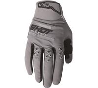 Shot Vision Gants de motocross, gris, Taille 12