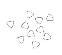 SHOTAY 10 pièces/Ensemble Anneaux Triangle en métal Fendu Appareil Photo numérique Sangle Crochet pièces de Rechange Argent