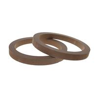 SHOTAY Anneaux d'espacement, 2 pièces en Bois MDF Haut-Parleur entretoise Anneaux de Montage 6.5" Porte en Fibre de Verre Kick Pods Bois