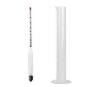 SHOTAY hydromètre testeur Vintage Bouteille de Mesure Ensemble Outils alcoolmètre Compteur d'alcool Compteur de Concentration de vin 0-100 hydromètre Alcool Outils Clair
