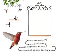 Shotet Swing - Support d'aire de jeux pour oiseaux, perche Lovebird pour une utilisation en extérieur avec un design robuste en forme de coquillage, jouet pour le jardin, la pelouse, le divertissement
