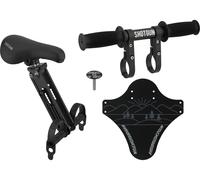 Pack selle enfant sur cadre vélo et VTT avec guidon Shotgun ( Noir )