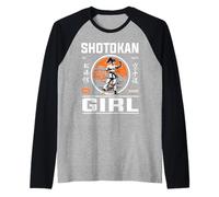 Shotokan Karaté Girl Design pour Le Karateka et Femme Forte Manche Raglan