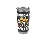 Shotokan Karate Mom: fierté et force dans un design cool Gobelet isotherme en acier inoxydable double paroi