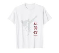 Shotokan Karate T-Shirt Graphique avec Valeur, Homme, Blanc, M