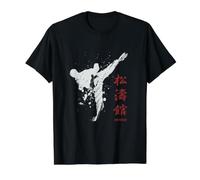 Shotokan Karate T-Shirt Graphique avec Valeur, Homme, Noir, L