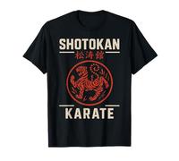 Shotokan Karaté Tigre Kanji Vintage Dojo Emblème T-Shirt