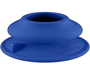 Shots Chrystalino Vibrante - Silicone Suction Cup - Blue